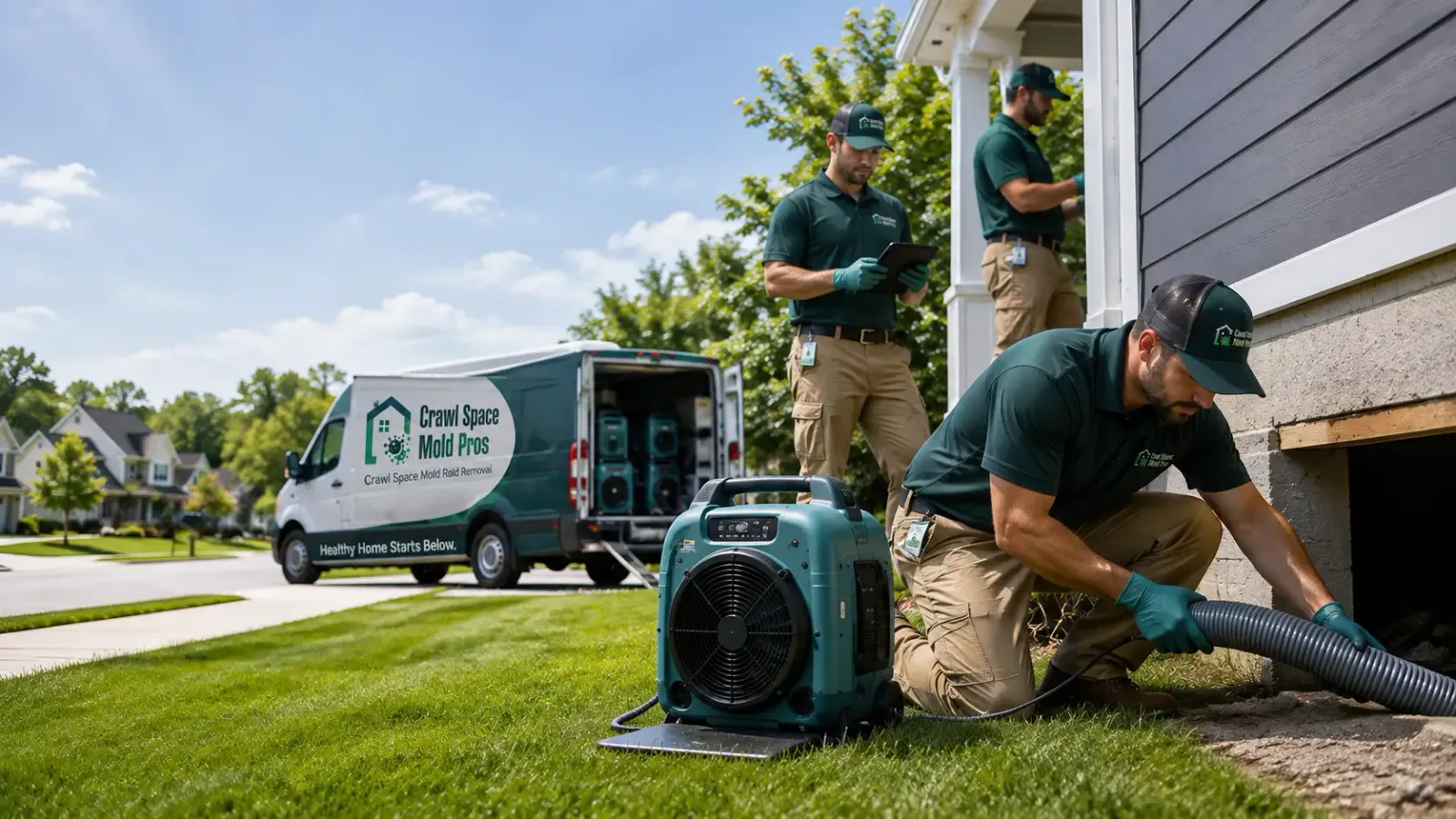 Crawl Space Mold Removal in Curtiss, WI